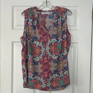 Violet & Claire Multicolor Paisley Blouse